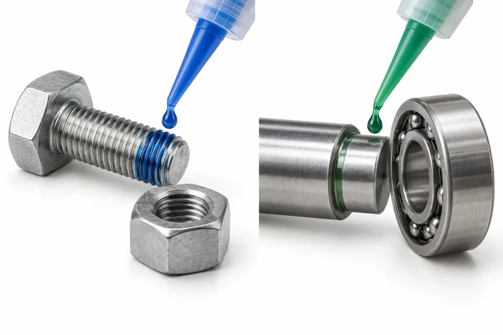 Green loctite vs blue — material selection