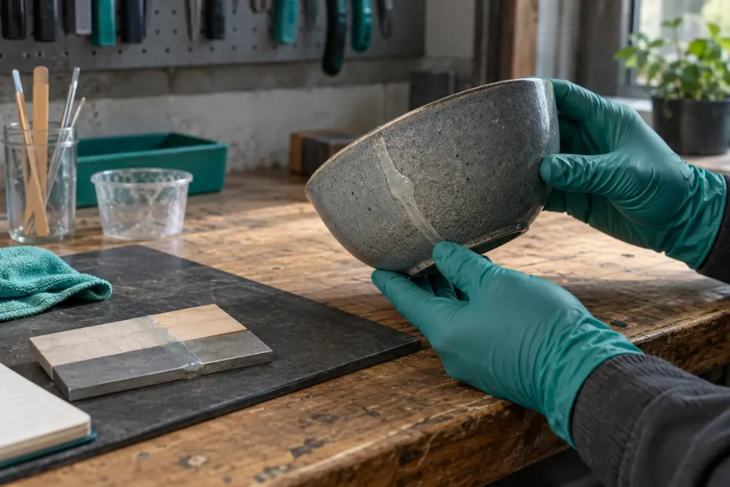 Inspecting an illustrative cured epoxy-coated object