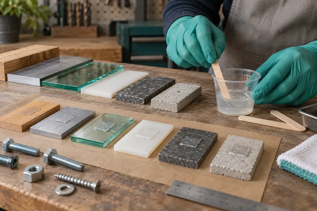 Resin mixing equipment and small epoxy test samples