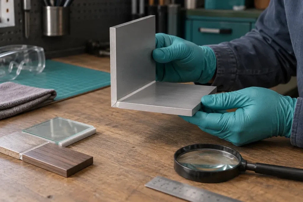 Inspecting an illustrative bonded metal sample
