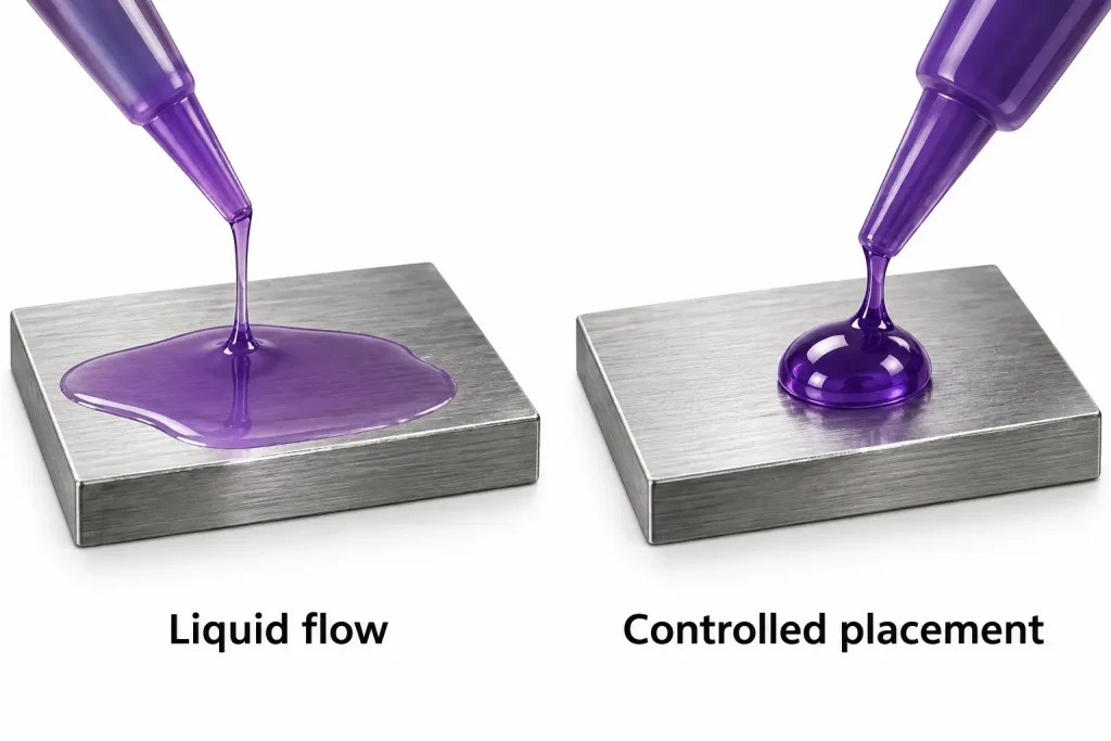 Threadlocker comparison checklist for metal diameter removal and cure