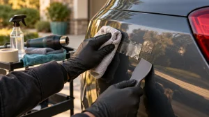 How to Remove Tape Residue From Car Paint Safely